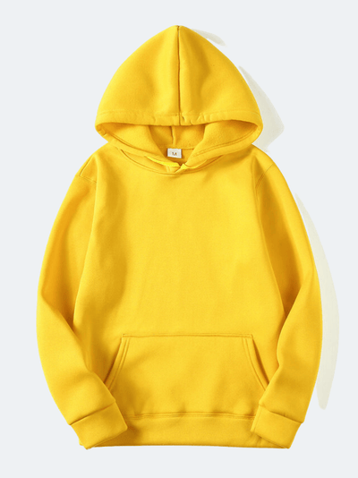 Sweat à Capuche Décontracté De Couleur Unie