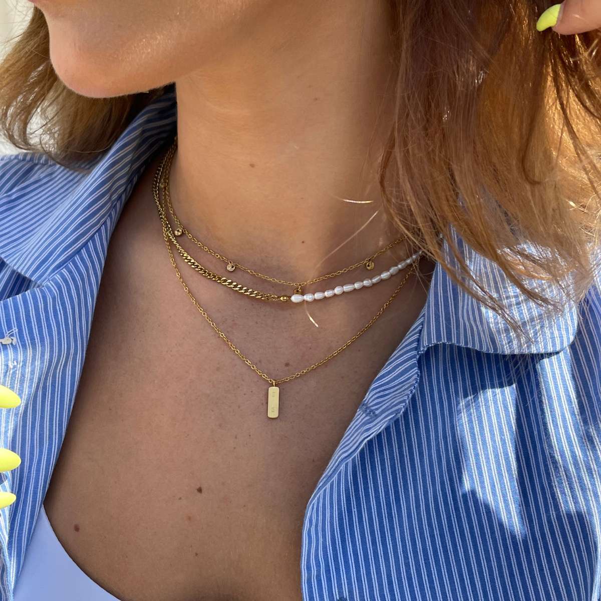 Collier élégant – plaqué or 18K