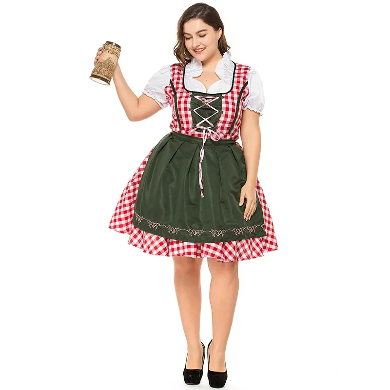 Robe Dirndl Oktoberfest avec fermeture à cravate - Althea