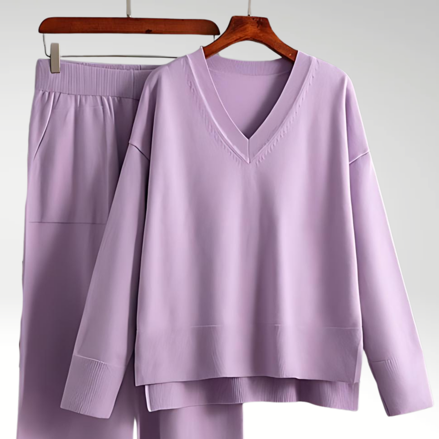 AtelierDeRoche™ | Luxe V-Neck Two Piece Set