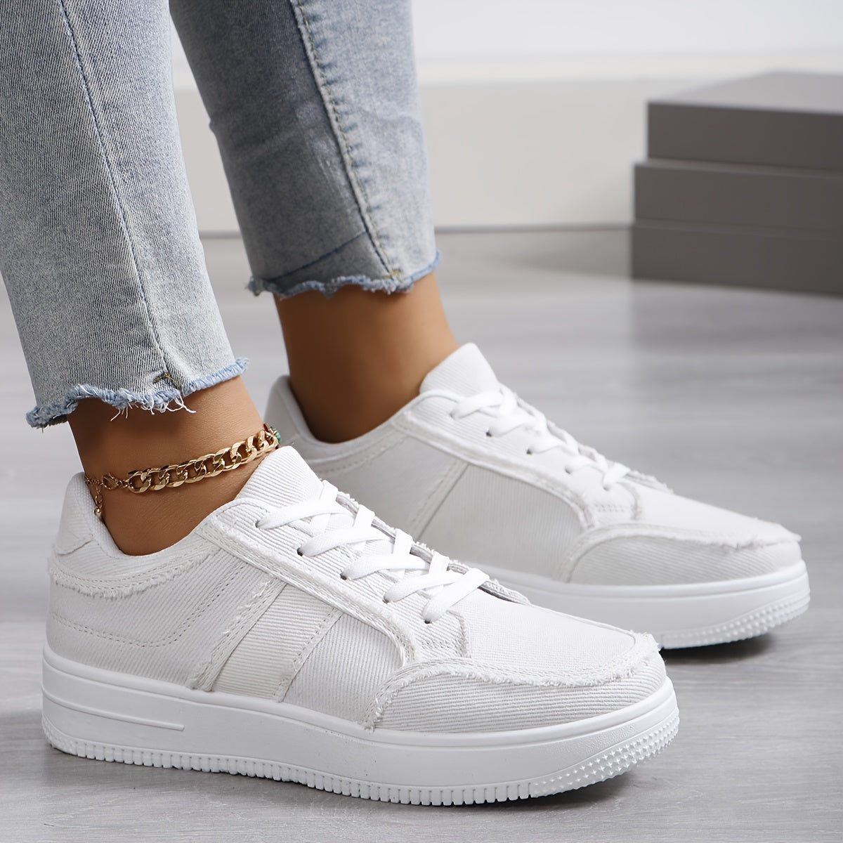 Amélie – Femme Sneakers Toile Décontractées