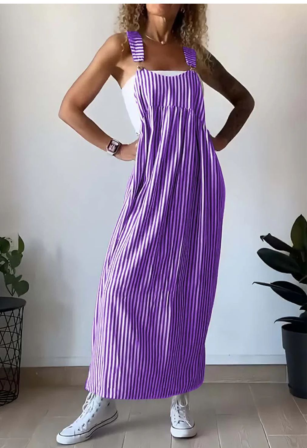 Juliette - Robe jumpsuit décontractée à rayures
