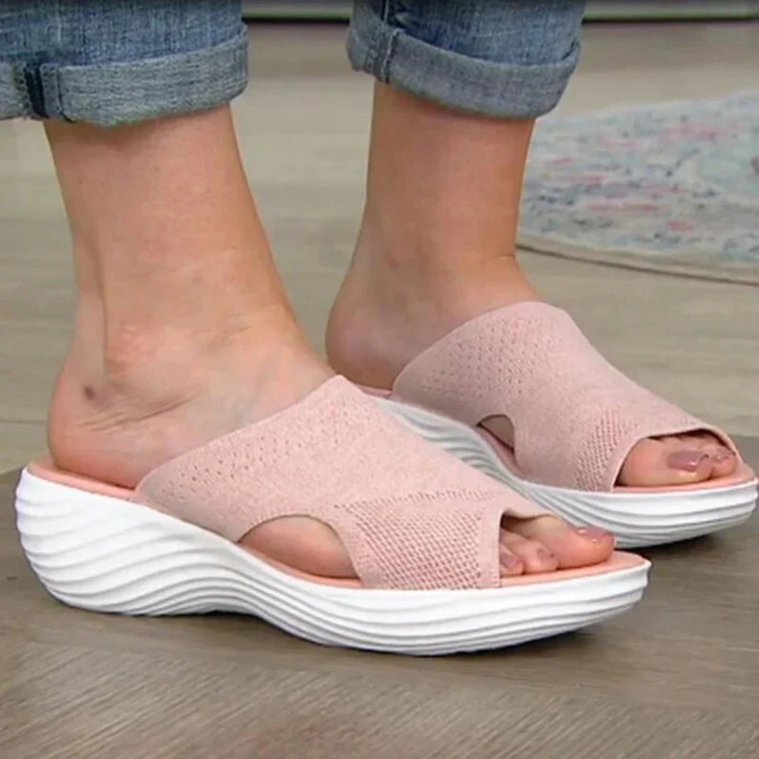 Corrine | Sandales d'été Plate Pour Femme | Confortables