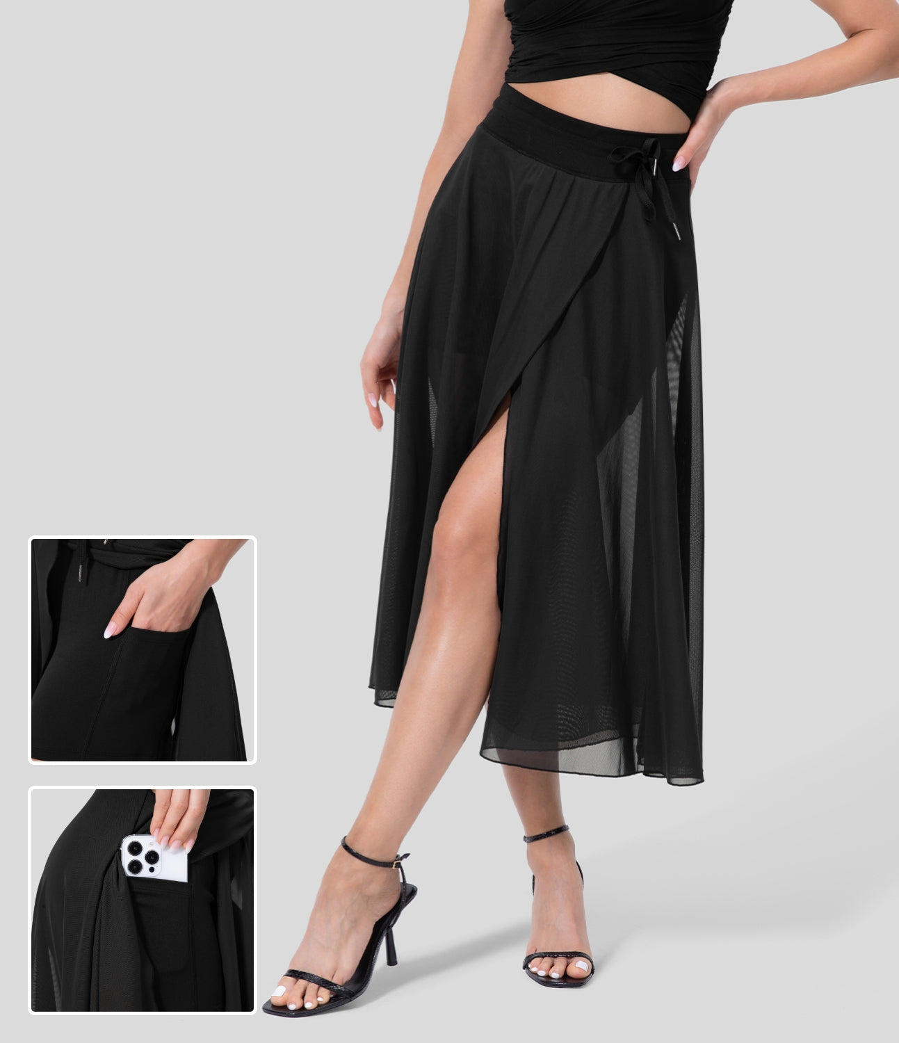 Maine | Jupe 2-en-1 taille haute polyvalente