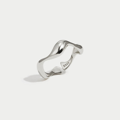 Bague en argent vagues