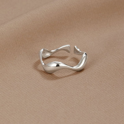 Bague en argent vagues