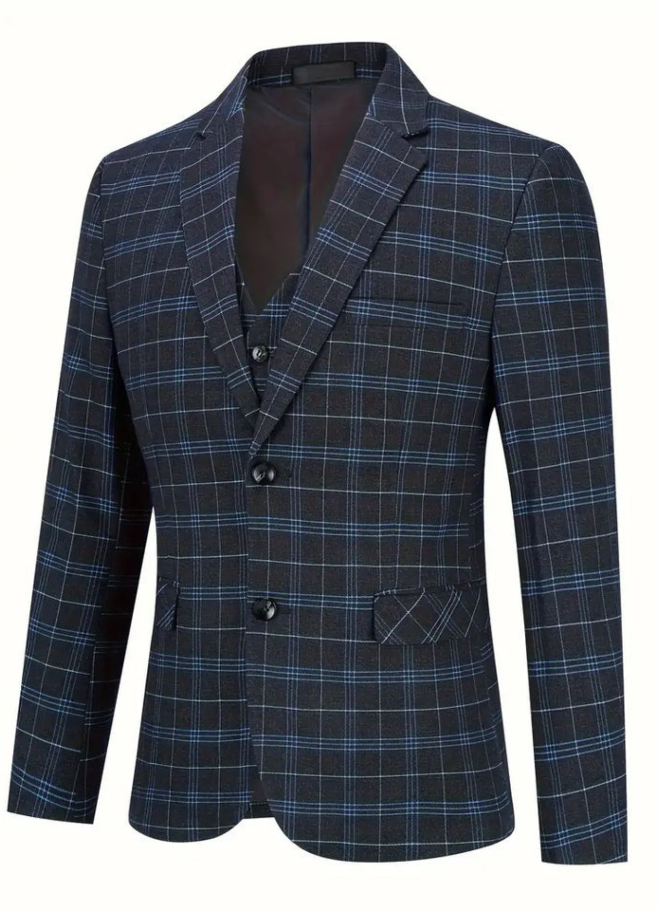 Thaddeus | Costume 3 Pièces à Carreaux Pour Homme | Élégant