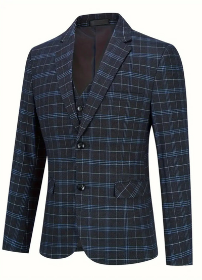 Thaddeus | Costume 3 Pièces à Carreaux Pour Homme | Élégant