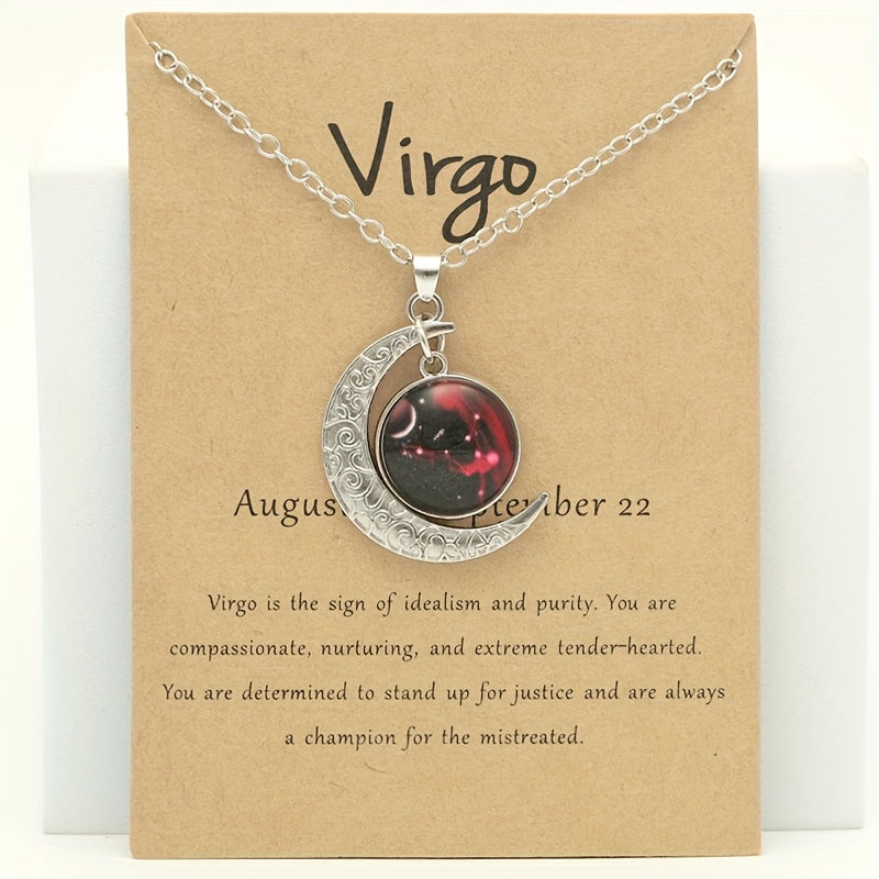 Collier Signe du Zodiaque avec Pendentif Lune