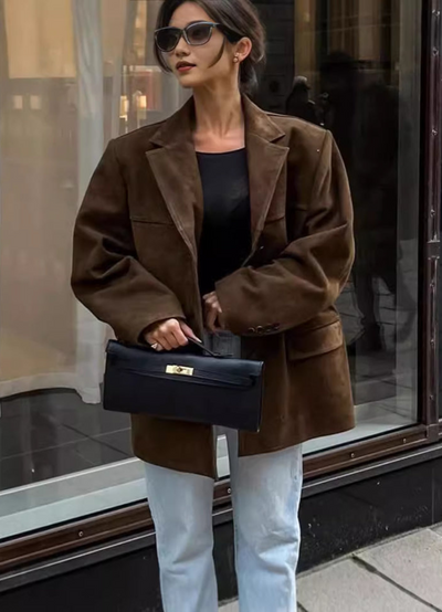 Fozia | Blazer Décontracté Pour Femmes | Long