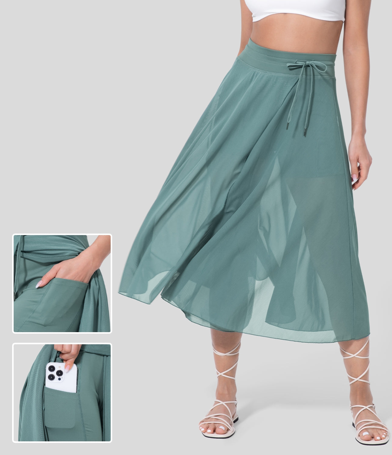 Maine | Jupe 2-en-1 taille haute polyvalente