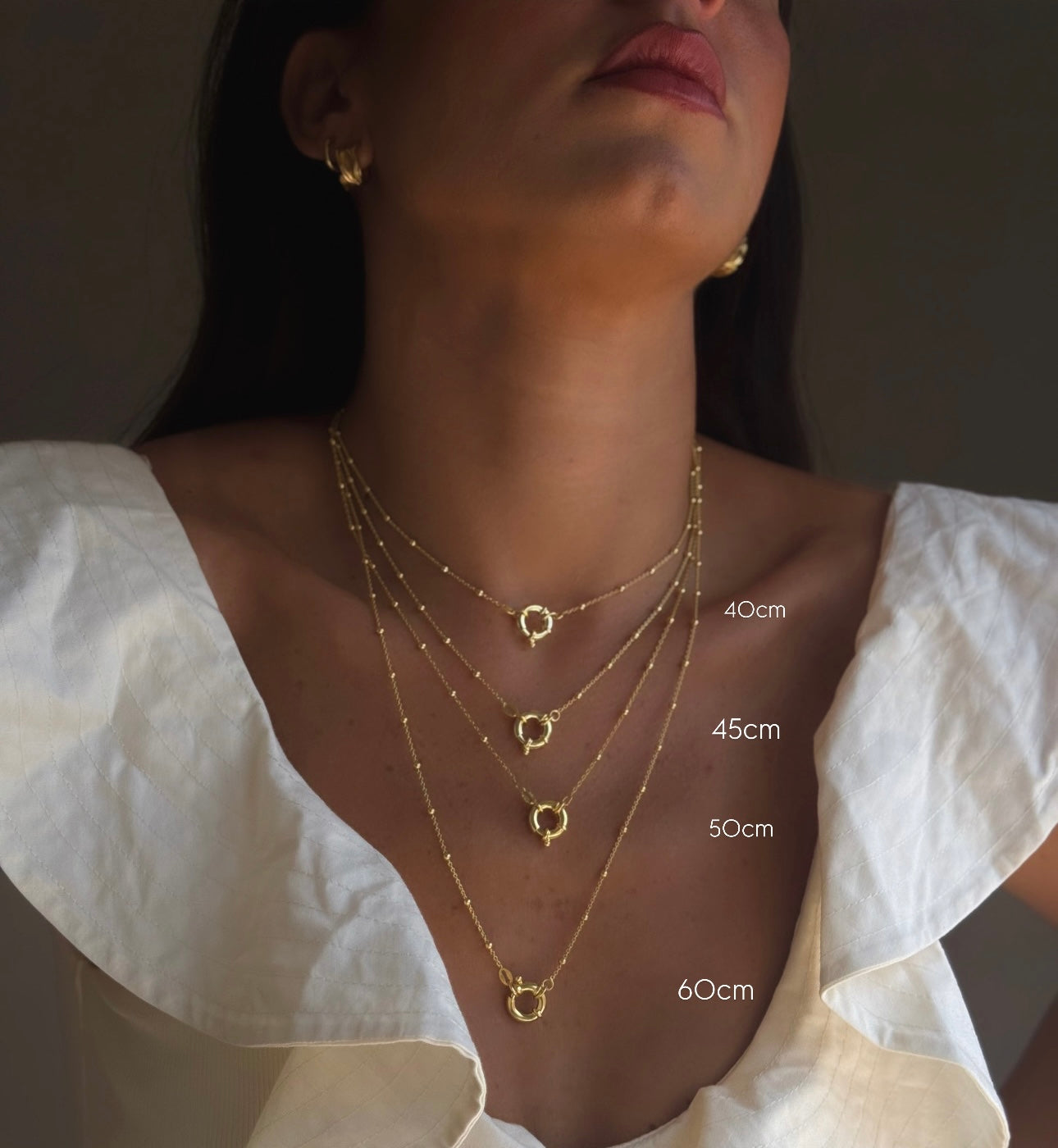 Collier Rosaire en Argent 925 avec Fermoir Anneau