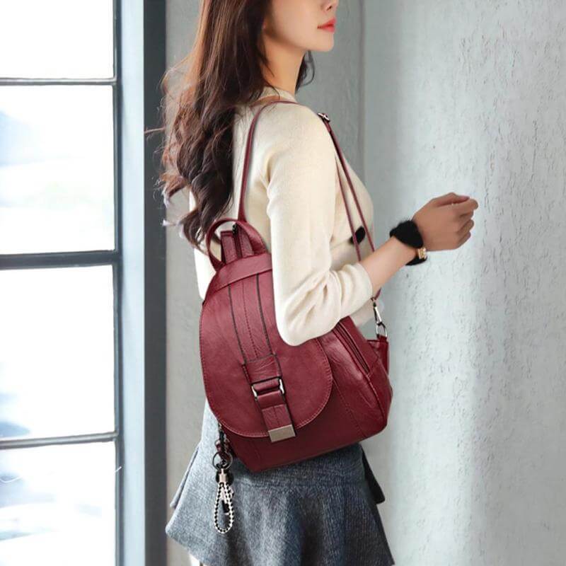 Sac à dos en cuir pour femmes