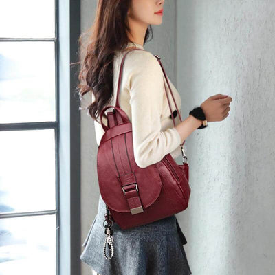 Sac à dos en cuir pour femmes