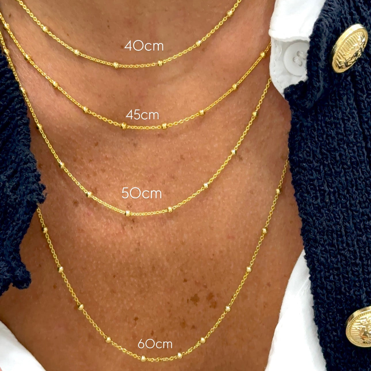 Collier Rosaire en Argent 925 avec Fermoir Anneau