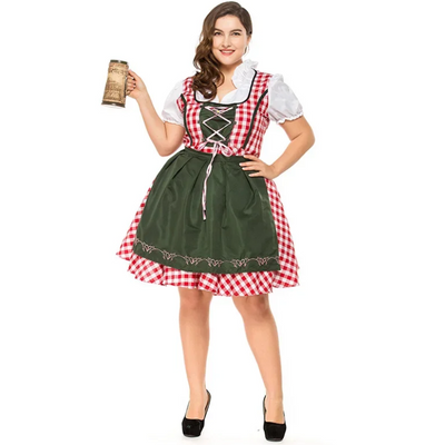 Robe Dirndl Oktoberfest avec fermeture à cravate - Althea