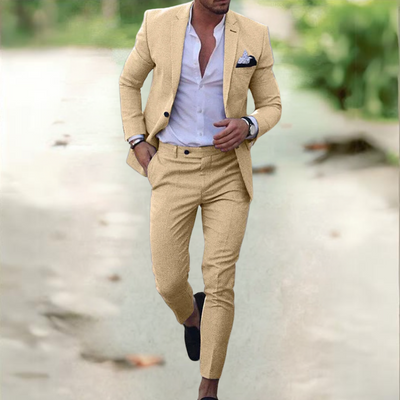 Viktor | Ensemble costume en lin pour un style raffiné