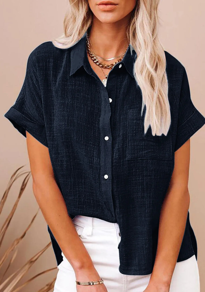 Anastasia | Chemise Manche Courte Pour Femme | Oversize