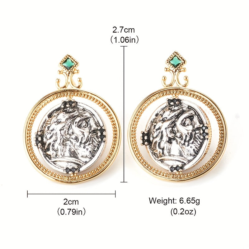 🇫🇷 Boucles d’oreilles pièce françaises en argent .925 et vieil or