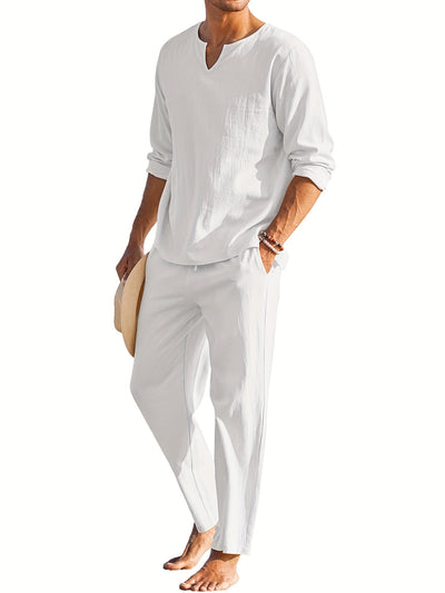 Ensemble en Lin Confortable pour Hommes