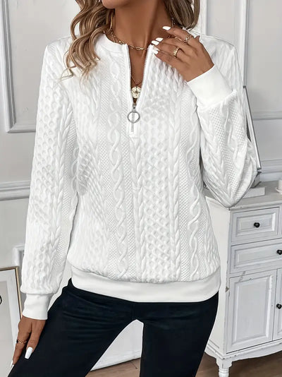 Élégant Pull Zippé Confortable
