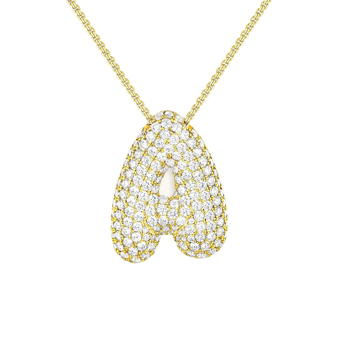 Collier Initiale Diamant – Bubble