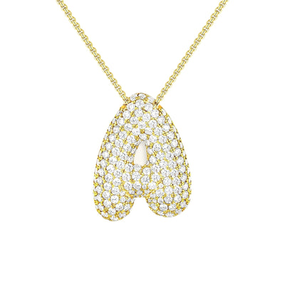 Collier Initiale Diamant – Bubble