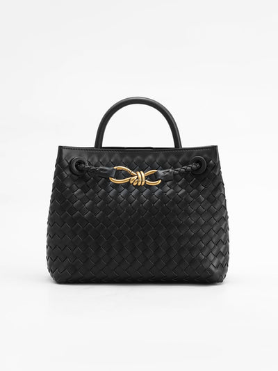 Lucien Moreau™ | Sac avec poignée à détail métallique tressé