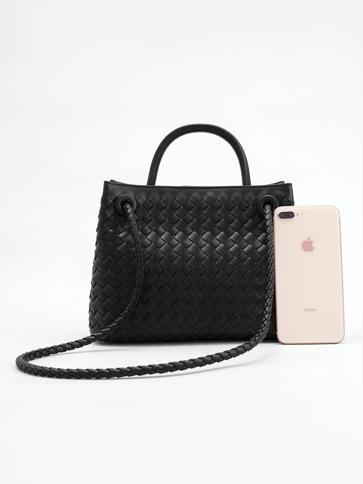 Lucien Moreau™ | Sac avec poignée à détail métallique tressé