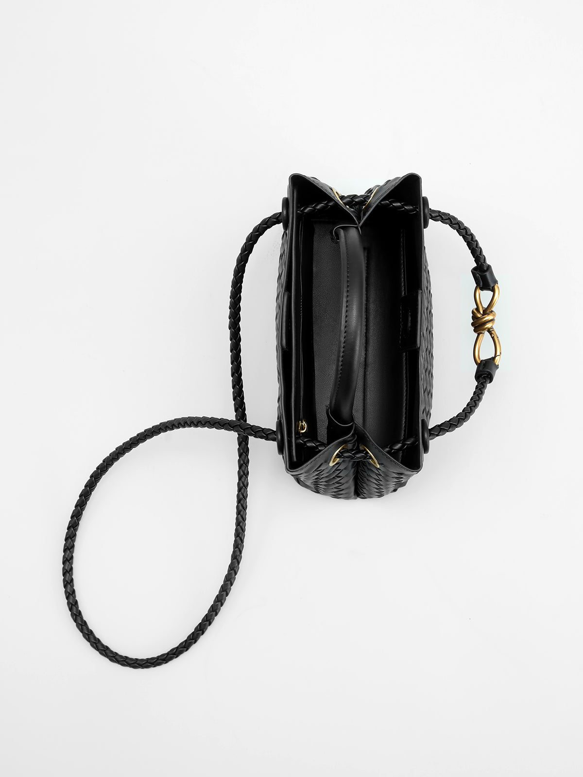 Lucien Moreau™ | Sac avec poignée à détail métallique tressé