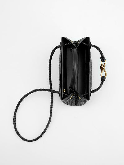Lucien Moreau™ | Sac avec poignée à détail métallique tressé