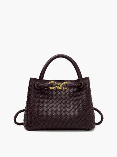 Lucien Moreau™ | Sac avec poignée à détail métallique tressé