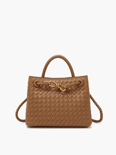 Lucien Moreau™ | Sac avec poignée à détail métallique tressé