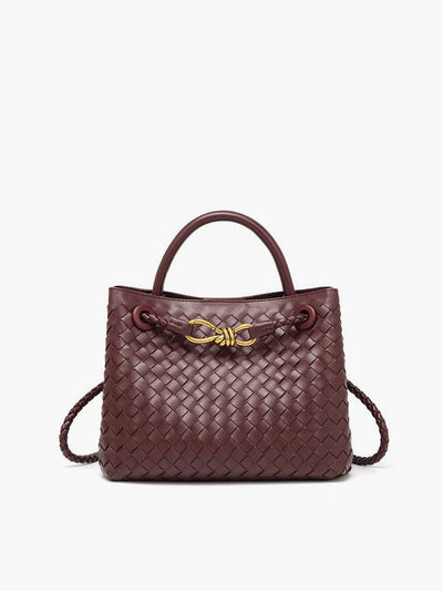 Lucien Moreau™ | Sac avec poignée à détail métallique tressé
