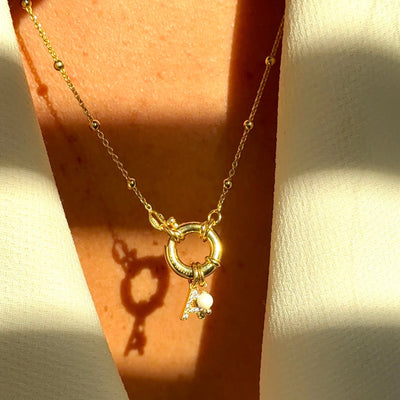 Collier Rosaire en Argent 925 avec Fermoir Anneau