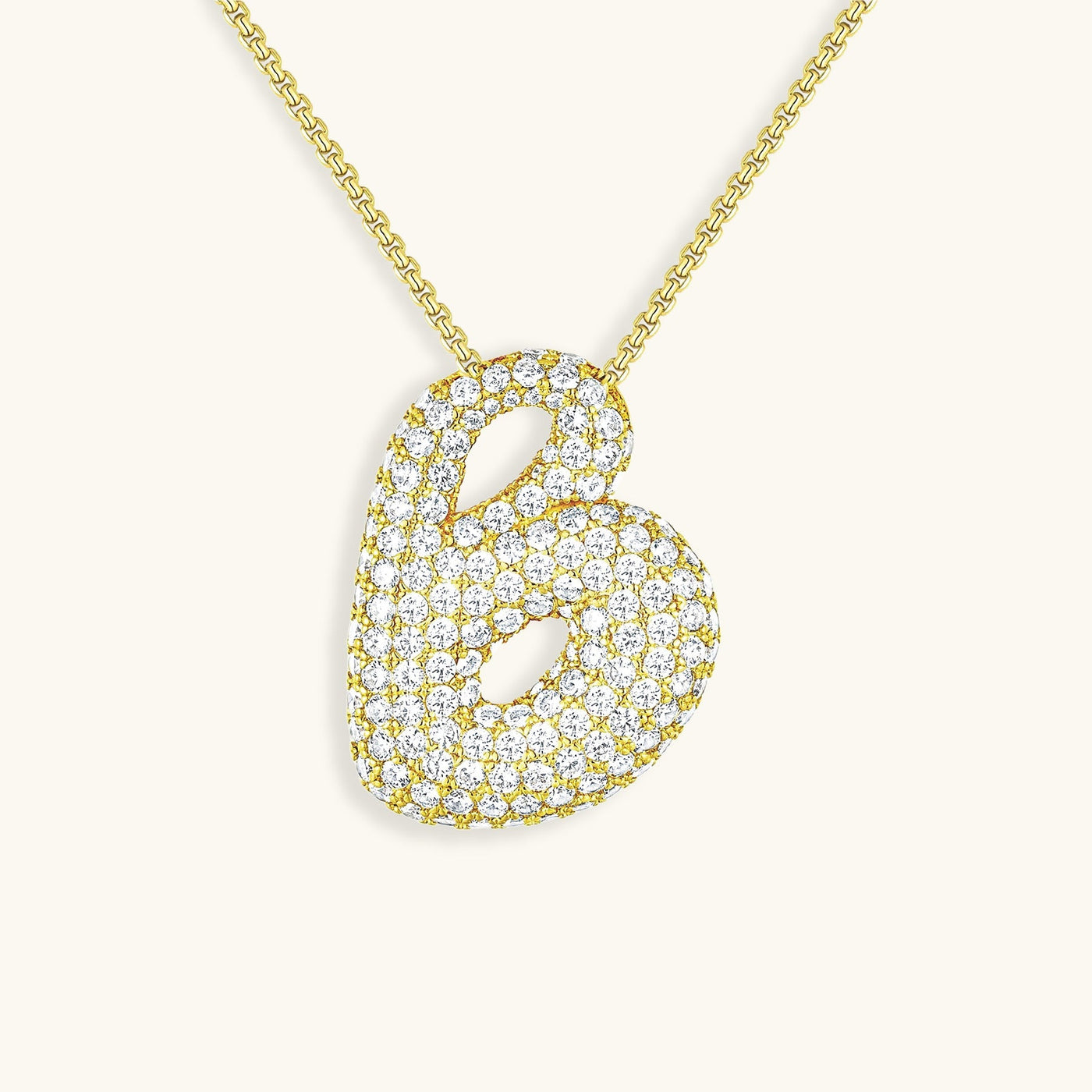 Collier Initiale Diamant – Bubble