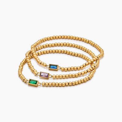Edmonton Essence™ | Gold Birthstone Bracelet