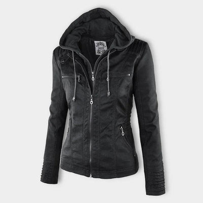 Veste de moto classique pour femme