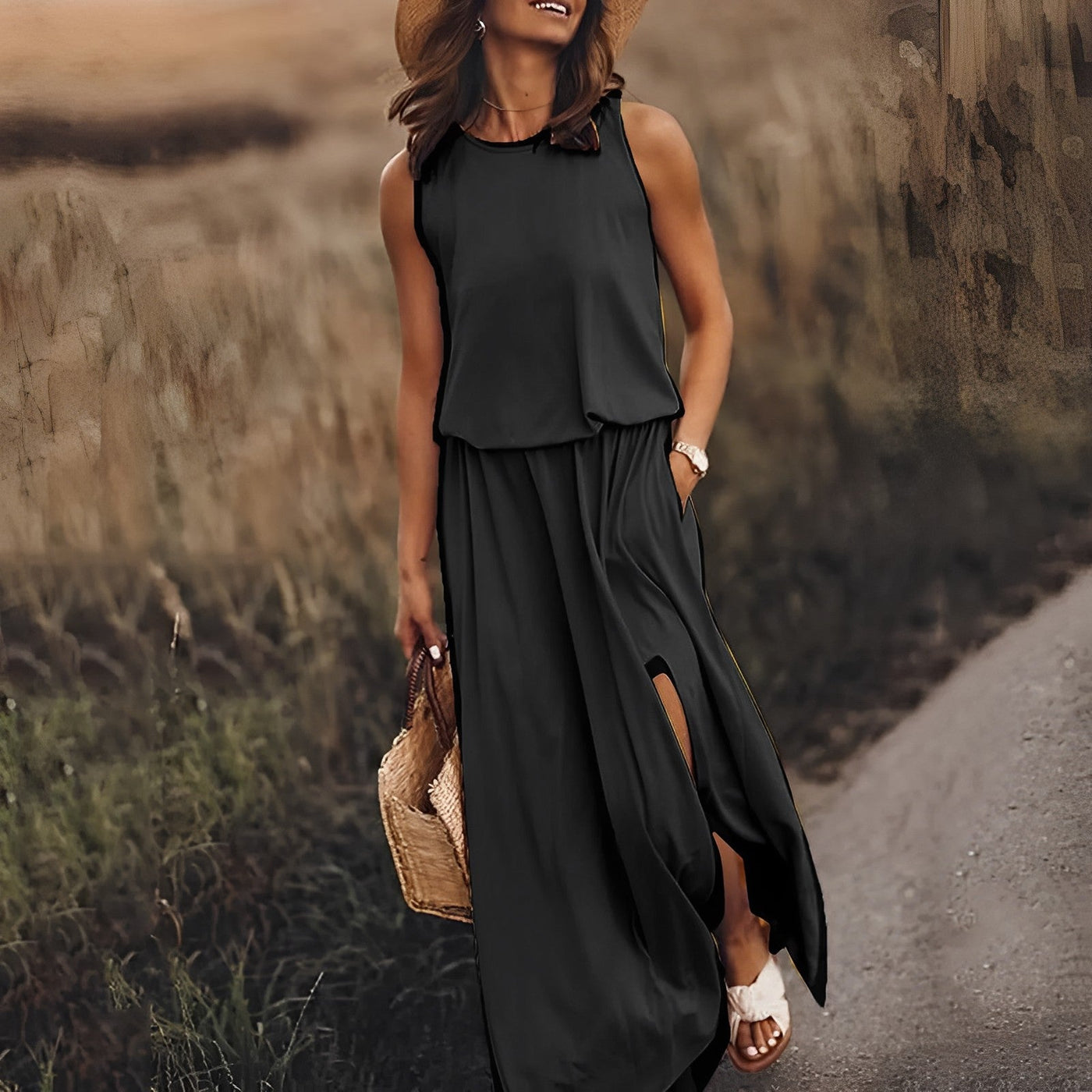 Maëlle - Robe d'été élégante et intemporelle en coton
