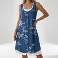 Couleur bleu marine avec motif floral