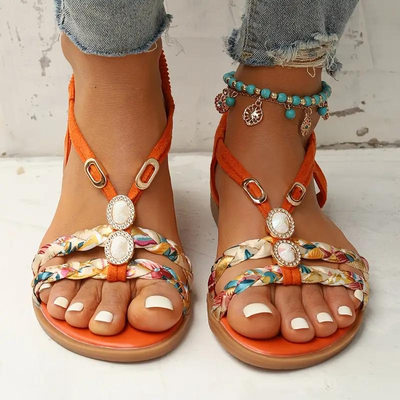 Jade | Sandales Courroie pour femme | plates