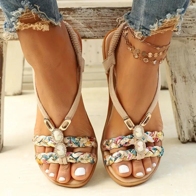 Jade | Sandales Courroie pour femme | plates