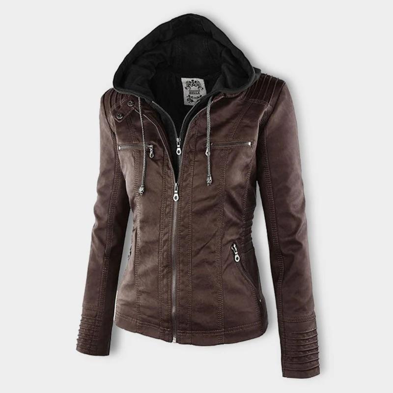 Veste de moto classique pour femme