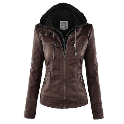 Veste de moto classique pour femme