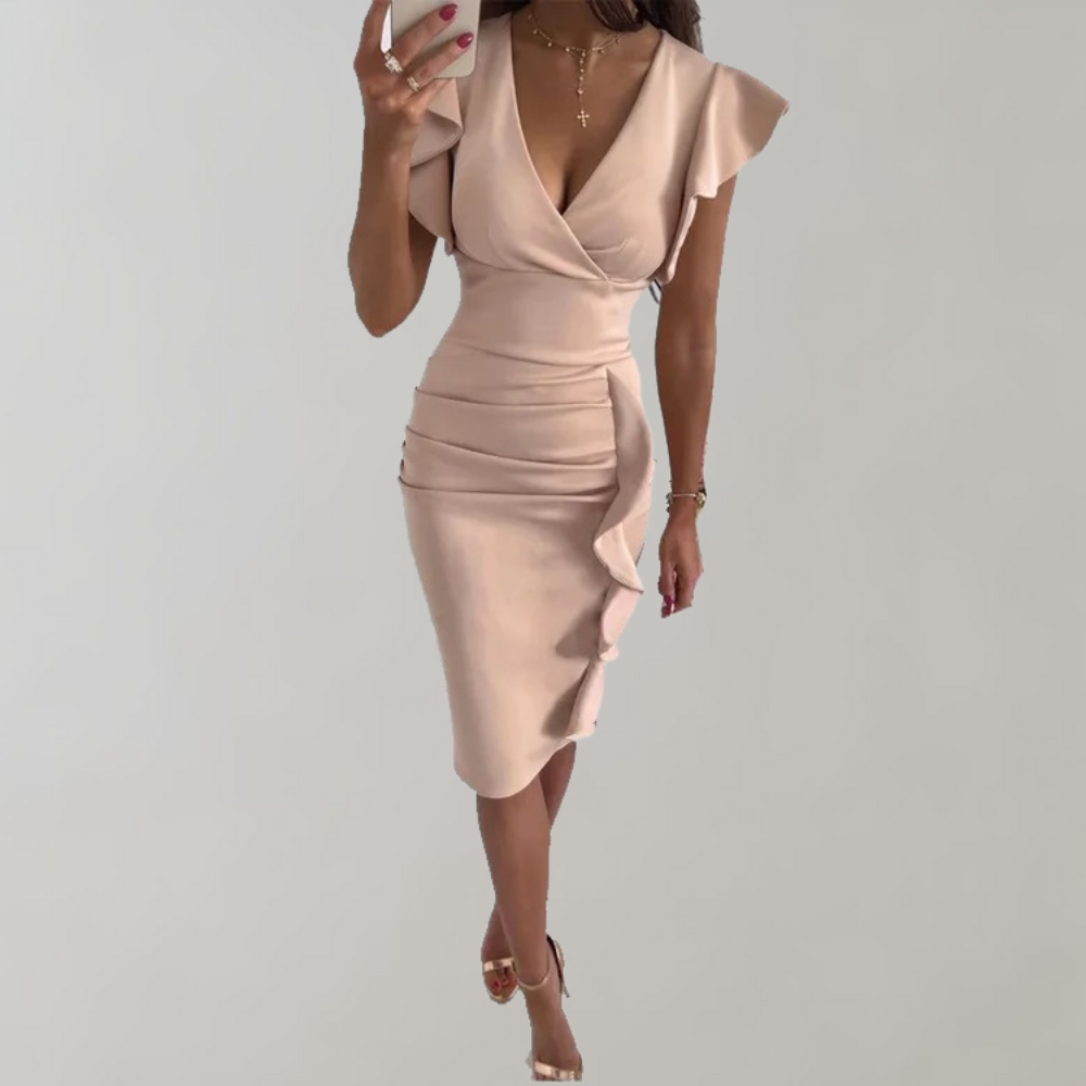 Rose - Robe d'été à fleurs