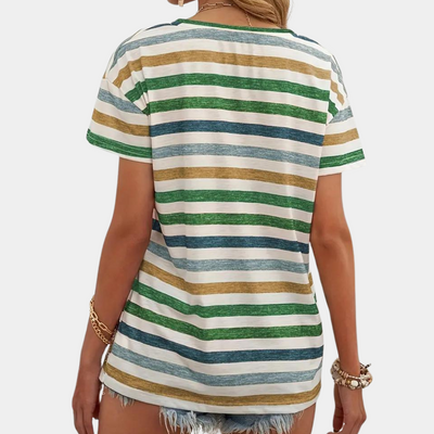 Manon - T-shirt décontracté à rayures pour femme