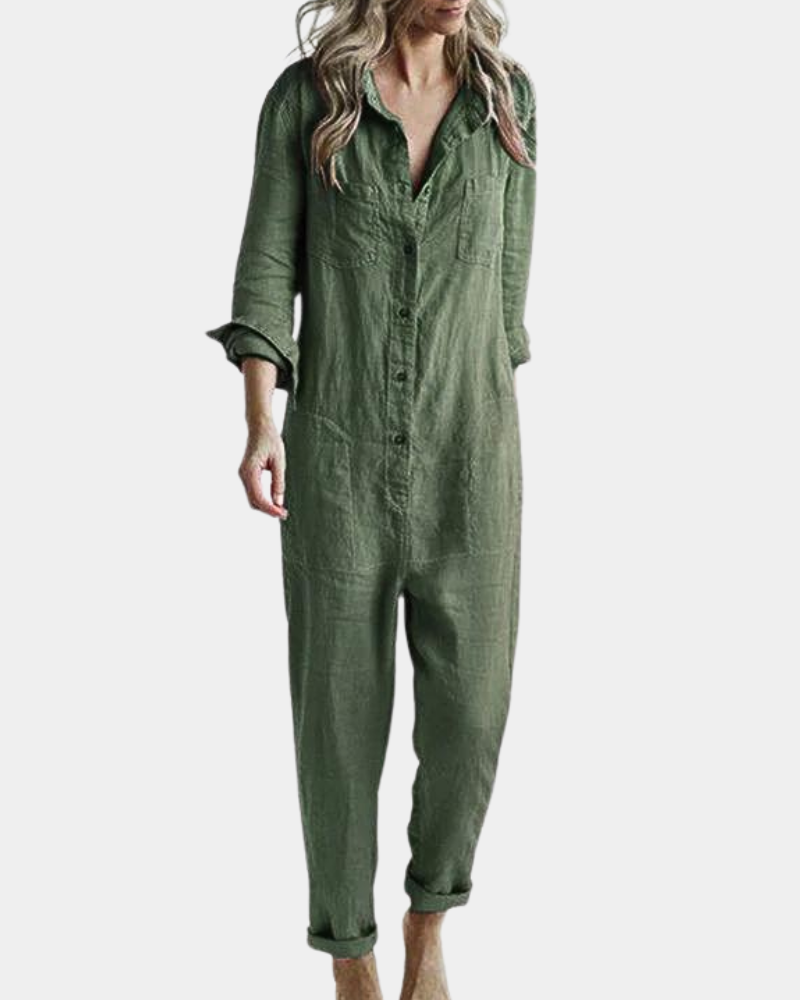 Allegra | Jumpsuit dames casual ademend lang mouw comfort design