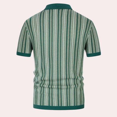Philippe - Chemise en maille rayée pour hommes