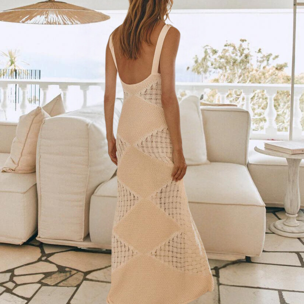 Jade - Robe longue pour femme en tricot à la mode