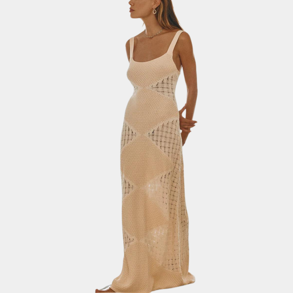 Jade - Robe longue pour femme en tricot à la mode